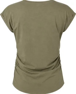 Sport-Shirt mit seitlicher Raffung