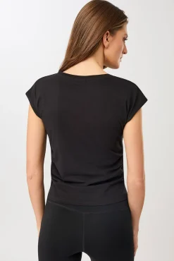 Sport-Shirt mit seitlicher Raffung