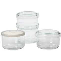 Stapeldosen Borosilikatglas
