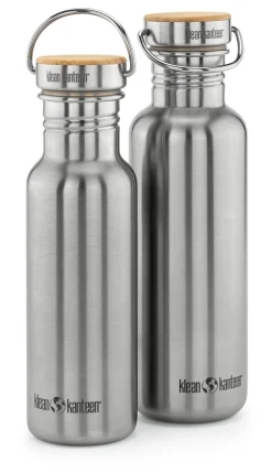 Trinkflasche Edelstahl matt