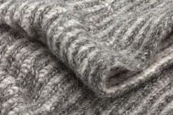 Unisex-Loopschal Rippenstrick, grau