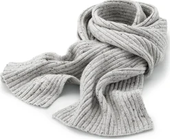 Unisex-Rippenschal meliert, Hellgrau
