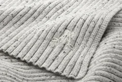 Unisex-Rippenschal meliert, Hellgrau