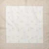 Unisex-Tuch gemustert, Beige-Weiß