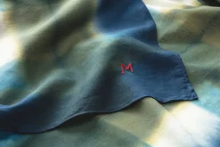 Unisextuch N° 822 Batik, Grün-Blau