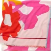 Unisextuch N° 826 floral, Rot-Rosa