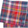 Unisextuch N° 827 kariert, Rot-Blau