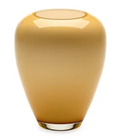 Vase Harzkristall honiggelb