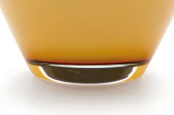 Vase Harzkristall honiggelb