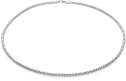 Venezianerkette eckig, Silber