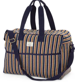 Weekender N° 48 gestreift, blau-grün