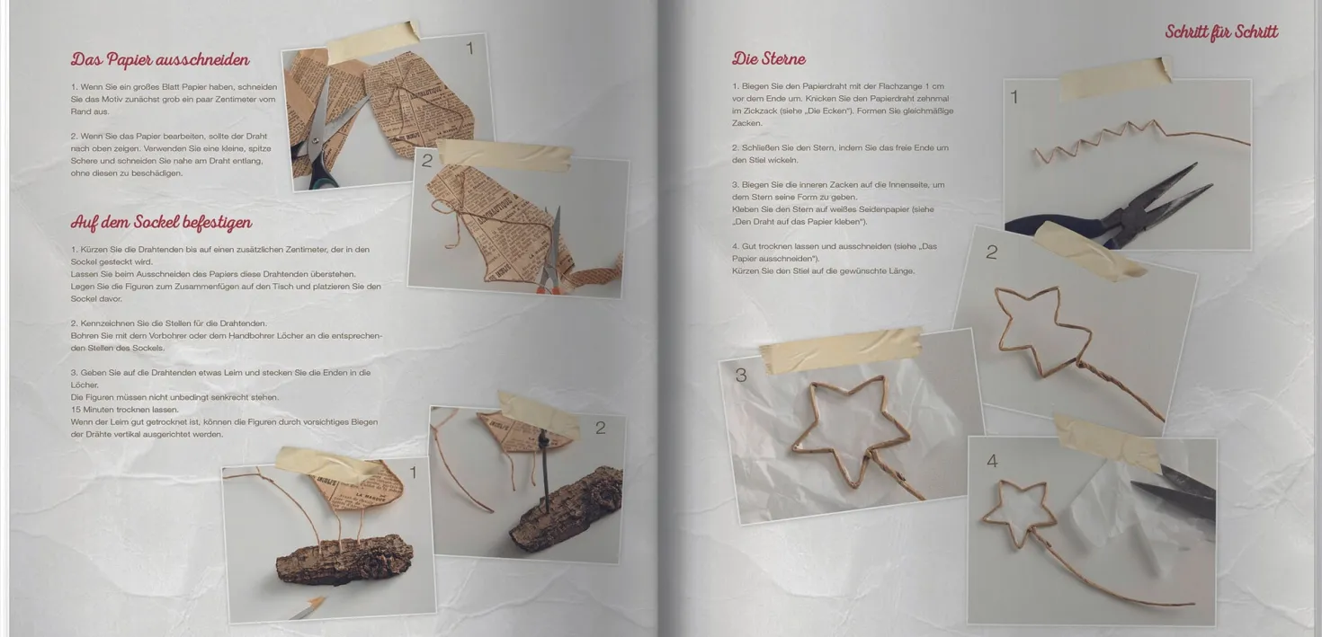 Weihnachtliches aus der Papierwerkstatt