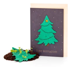 Weihnachtskarten mit Wildblumensamen